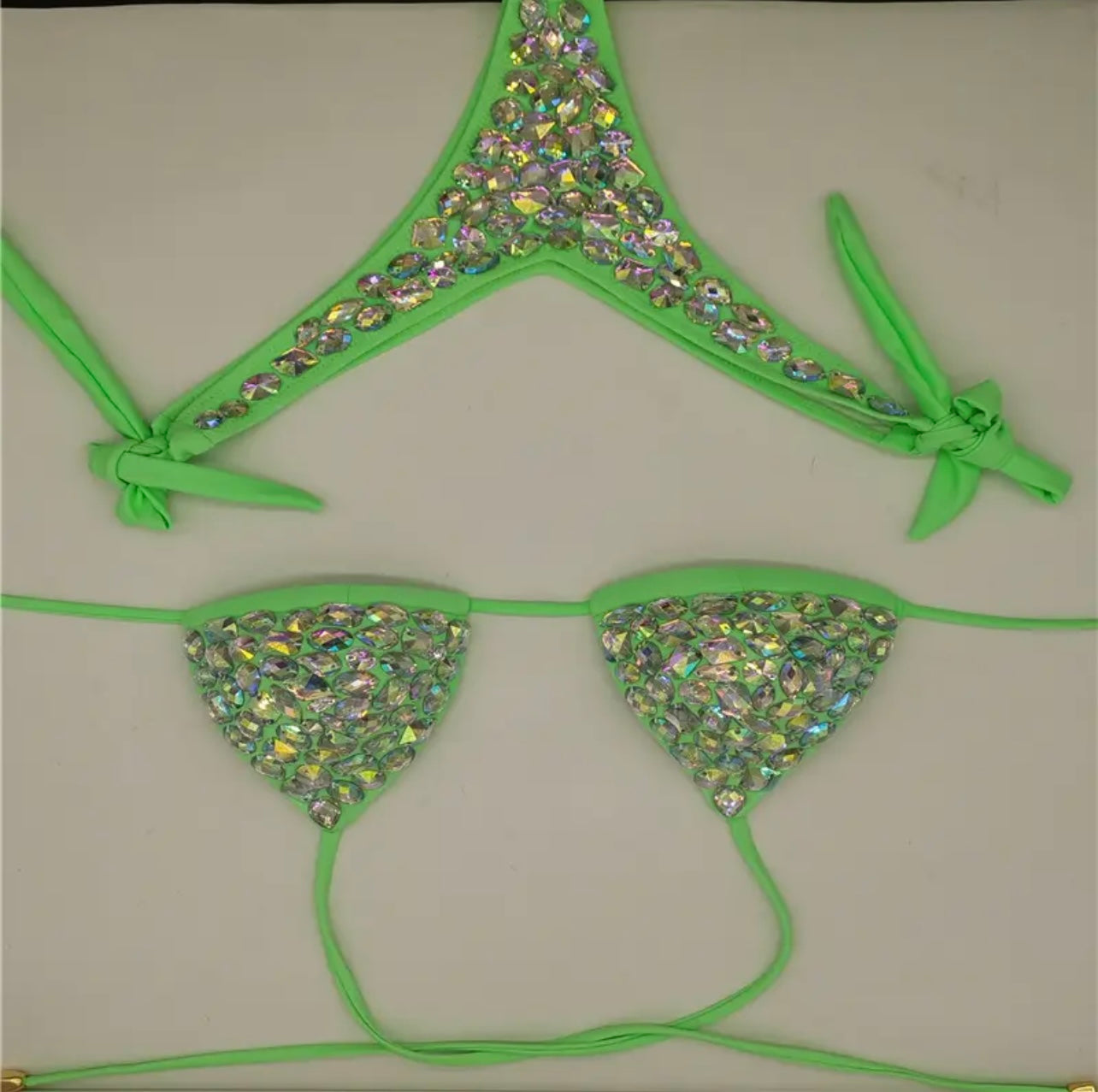 Rhinestone Studded Bikini