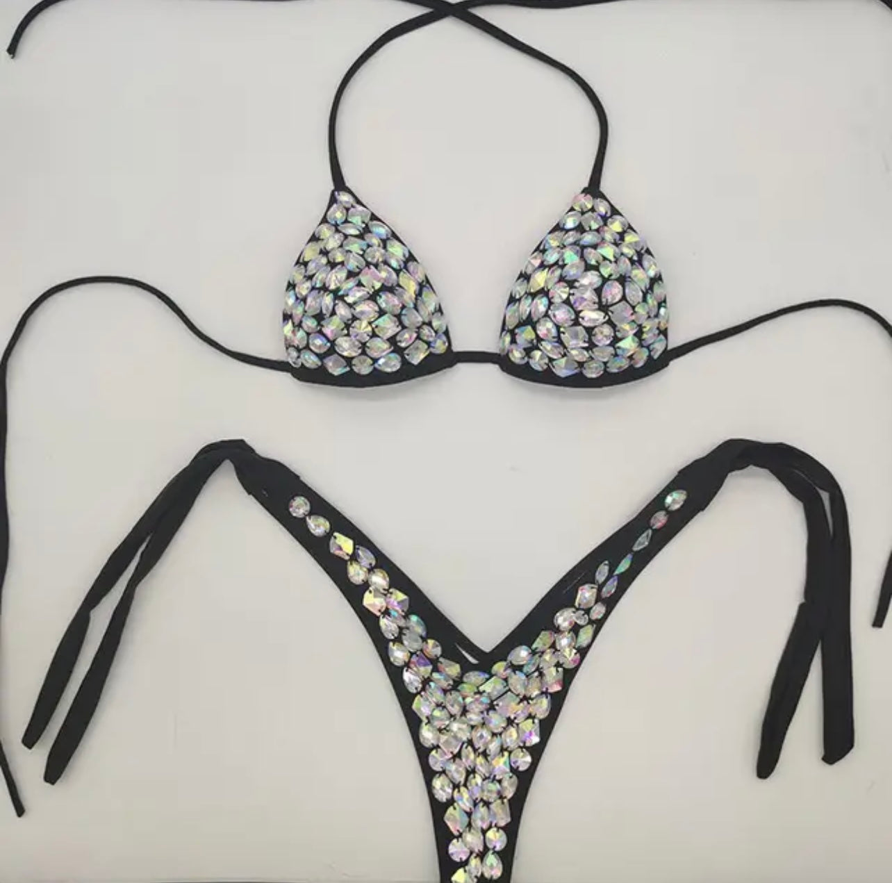 Rhinestone Studded Bikini