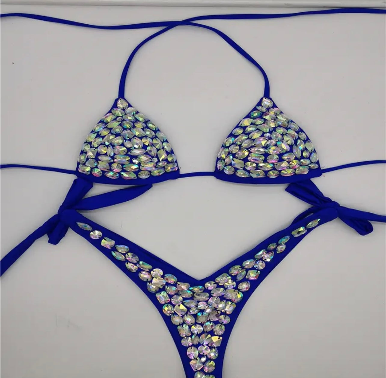 Rhinestone Studded Bikini