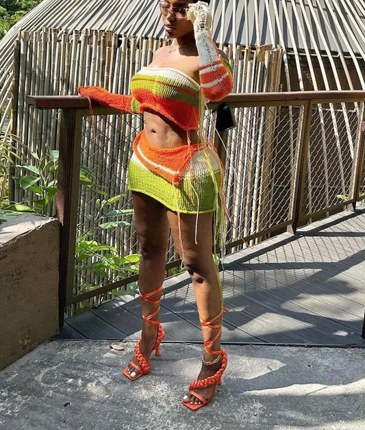 Summer Ripped Shirt Set