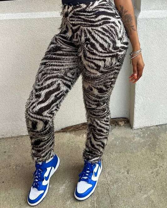 Zebra Print Pants