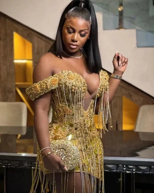 Off Shoulder Luxury Dress