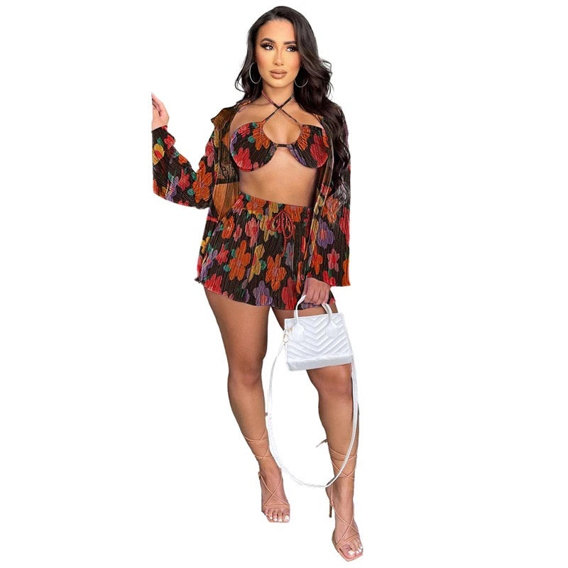 Sexy 3 Piece Short Set