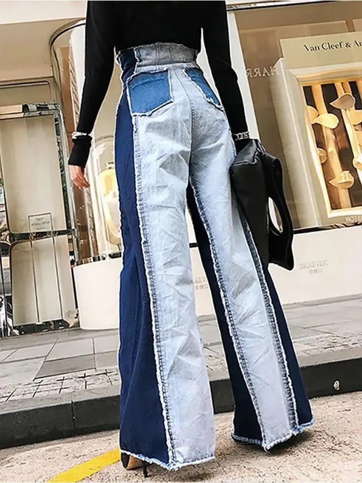 Hippie loose denim pants