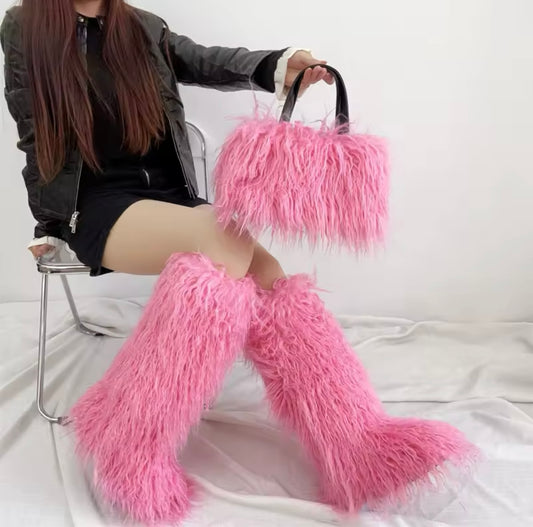 Furry Boots /Bag 2