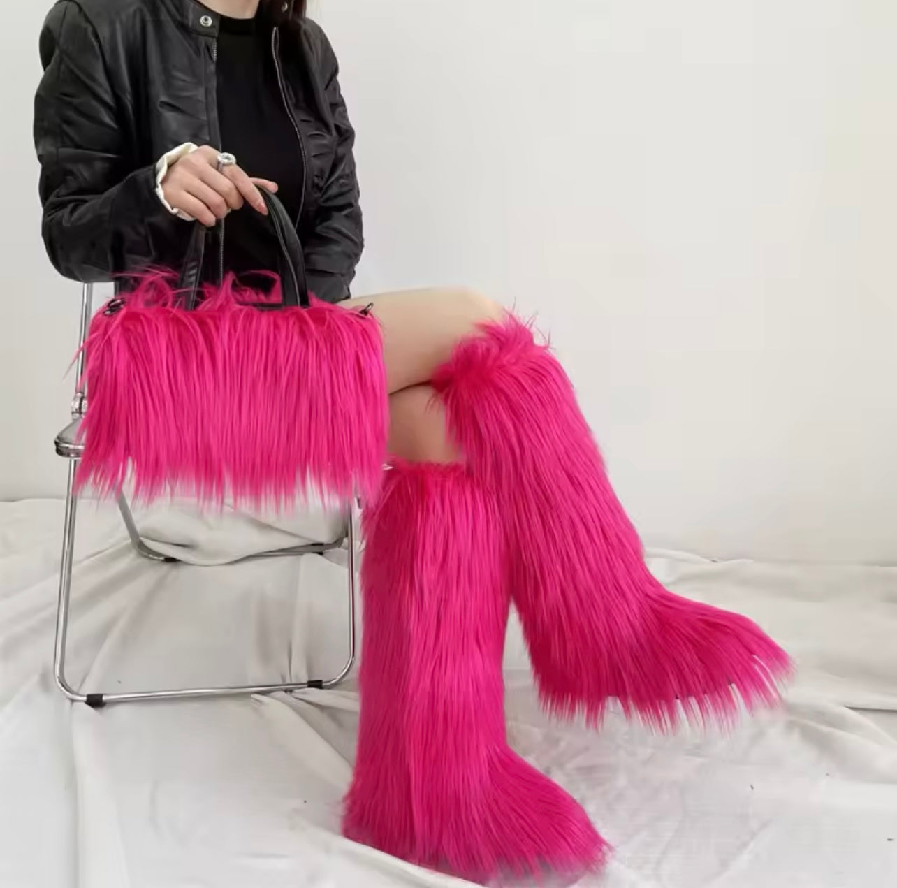 Furr Boots /Bag