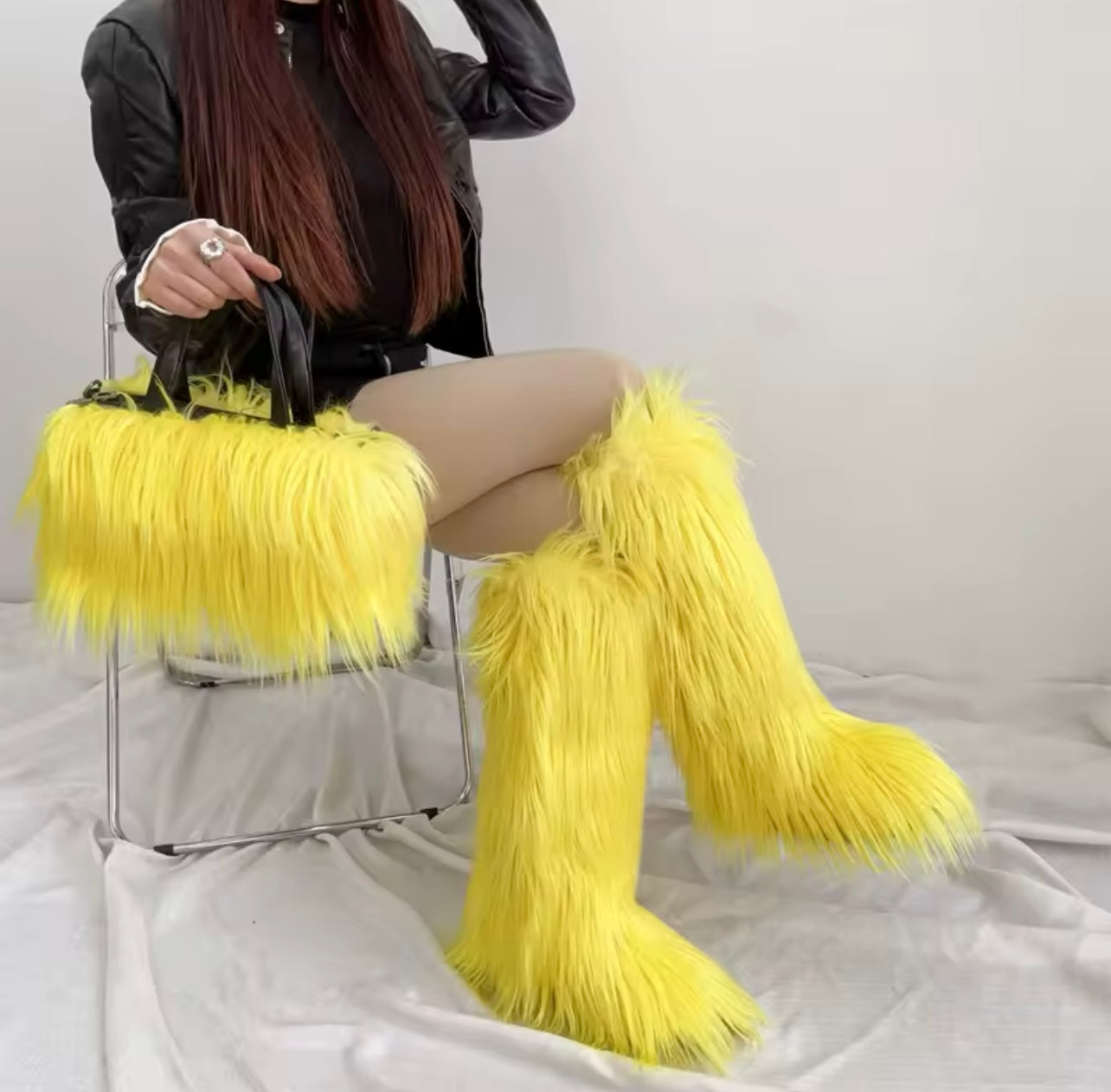 Furry Boots /Bag 2