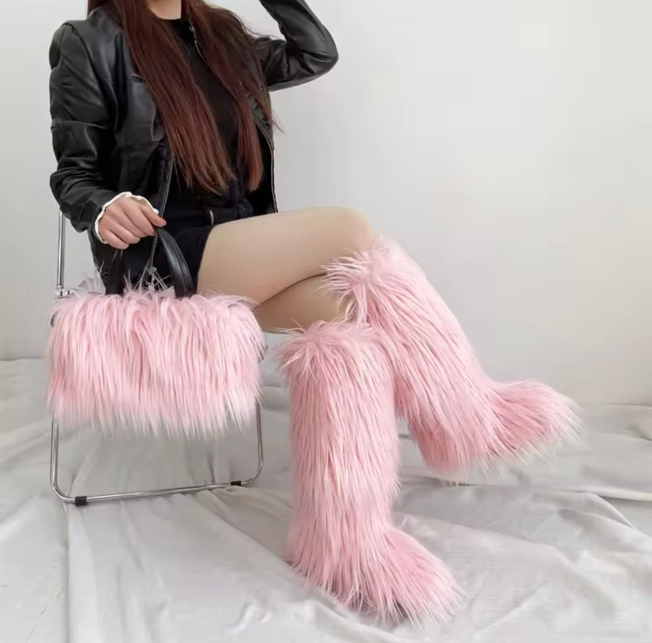 Furry Boots /Bag 2