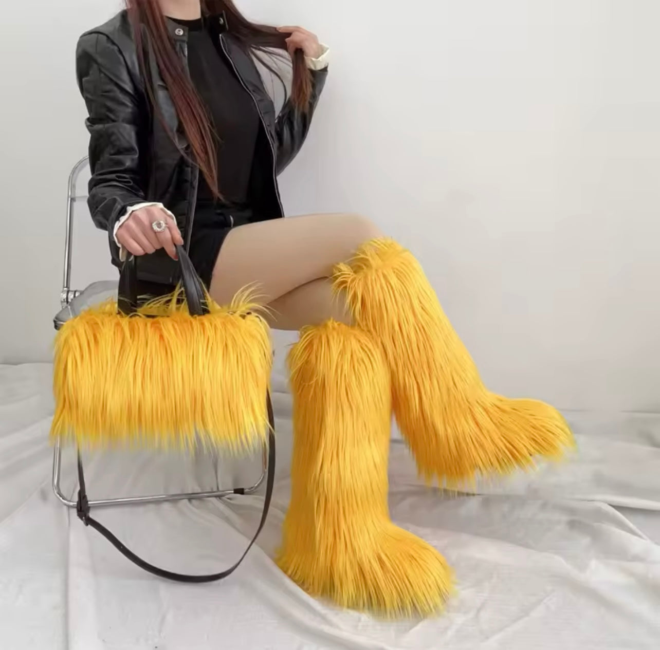 Furr Boots /Bag