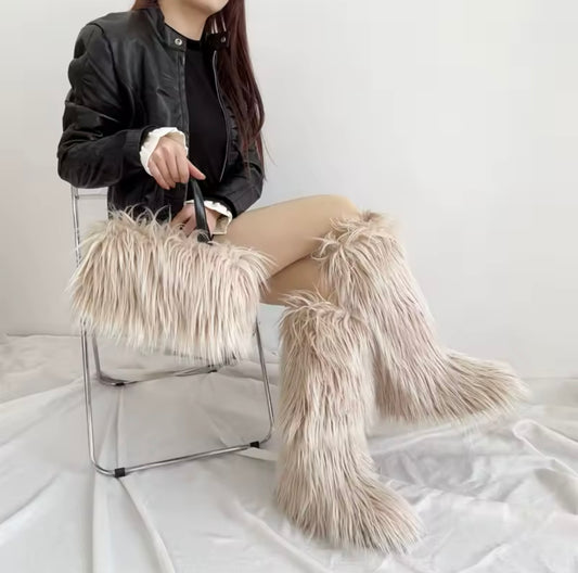Furr Boots /Bag