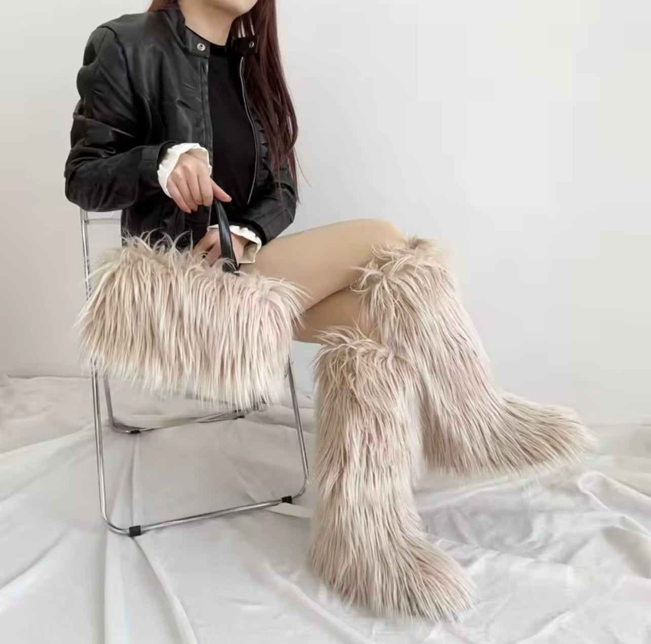 Furry Boots /Bag 2