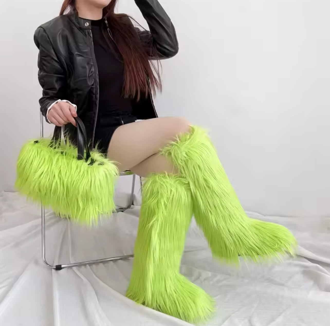 Furr Boots /Bag