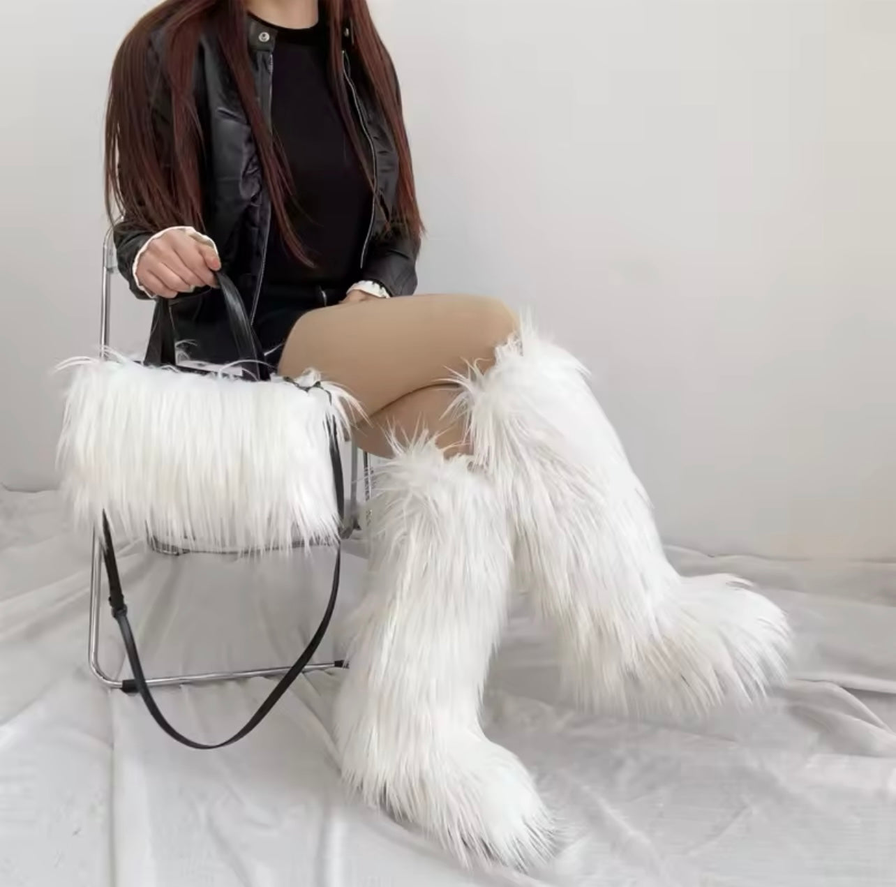 Furry Boots /Bag 2