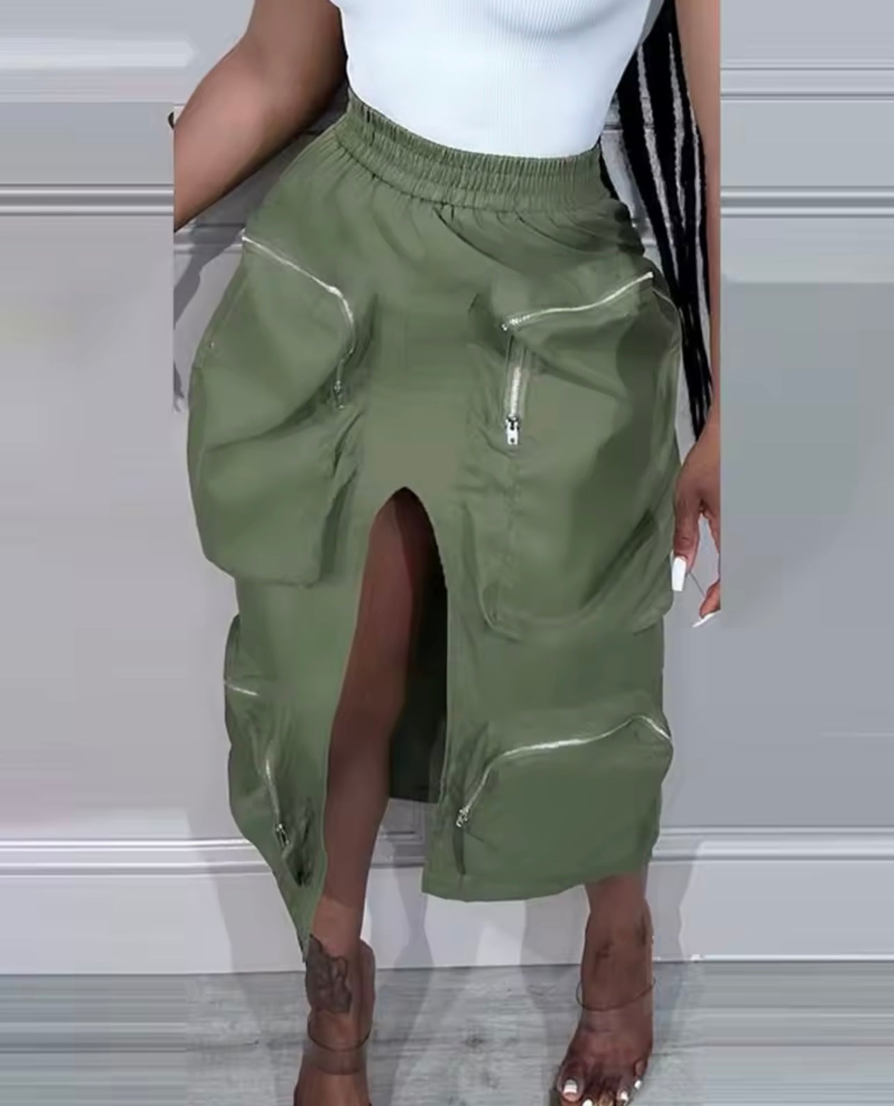 Zippered Pocket Skirt