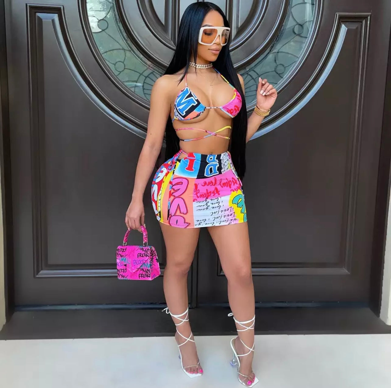 Hot Girl Skirt Set