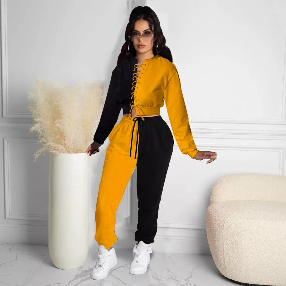 Lace Up Track Suite