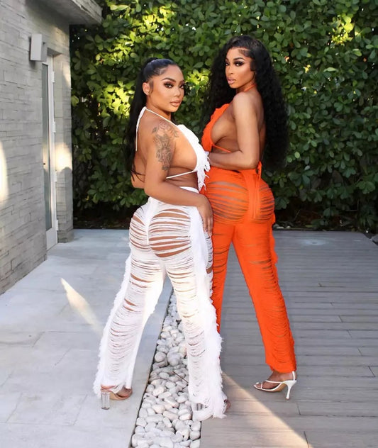 Fringe Tassel Pants Set