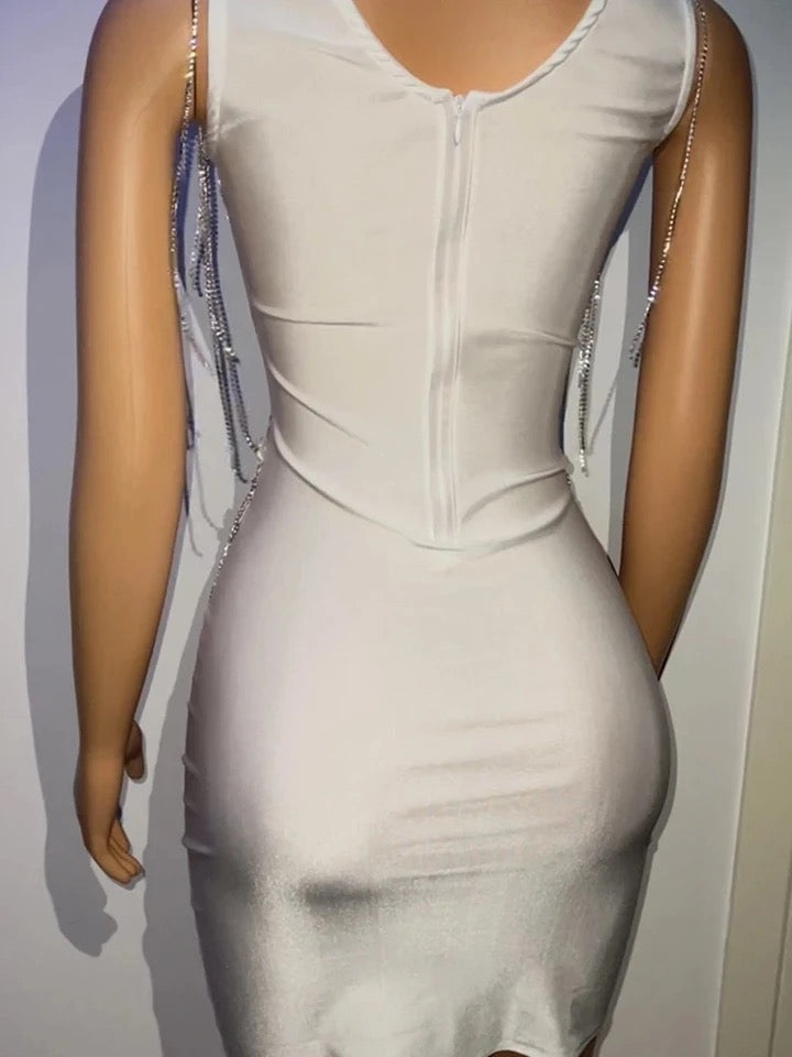 Rhinestone Sexy Party Dress
