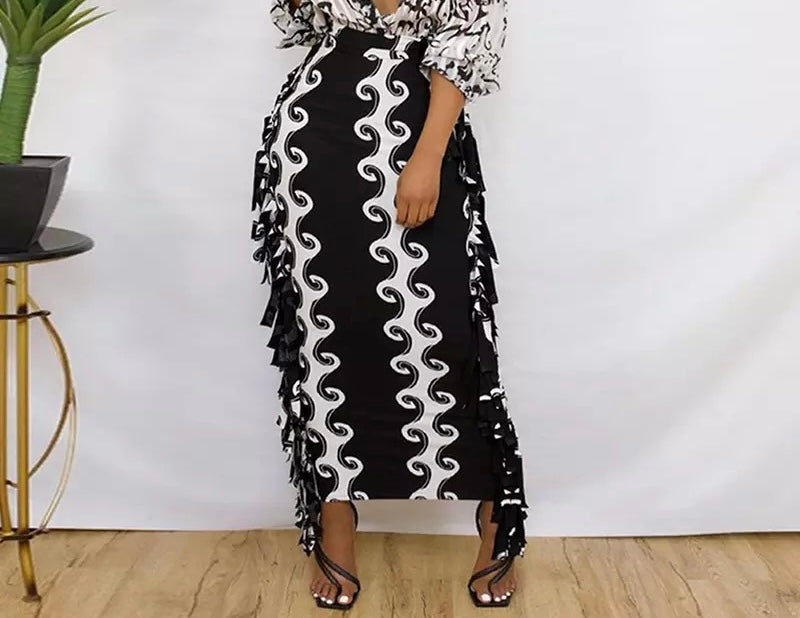 Vintage Long Tassel Skirt