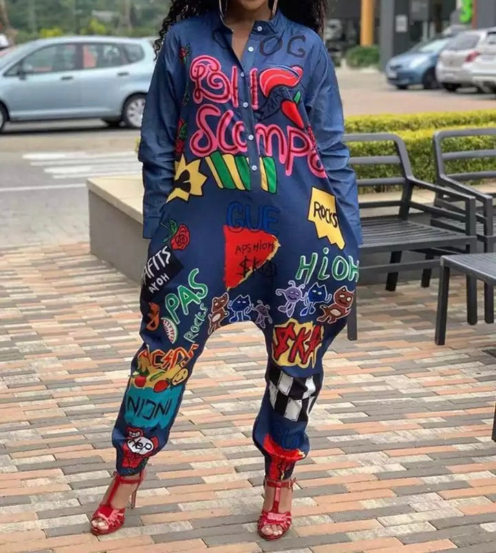 Fun Girl Baggy Jumpsuit