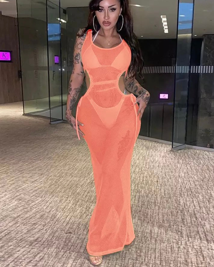 Net Swimsuit Cover Up