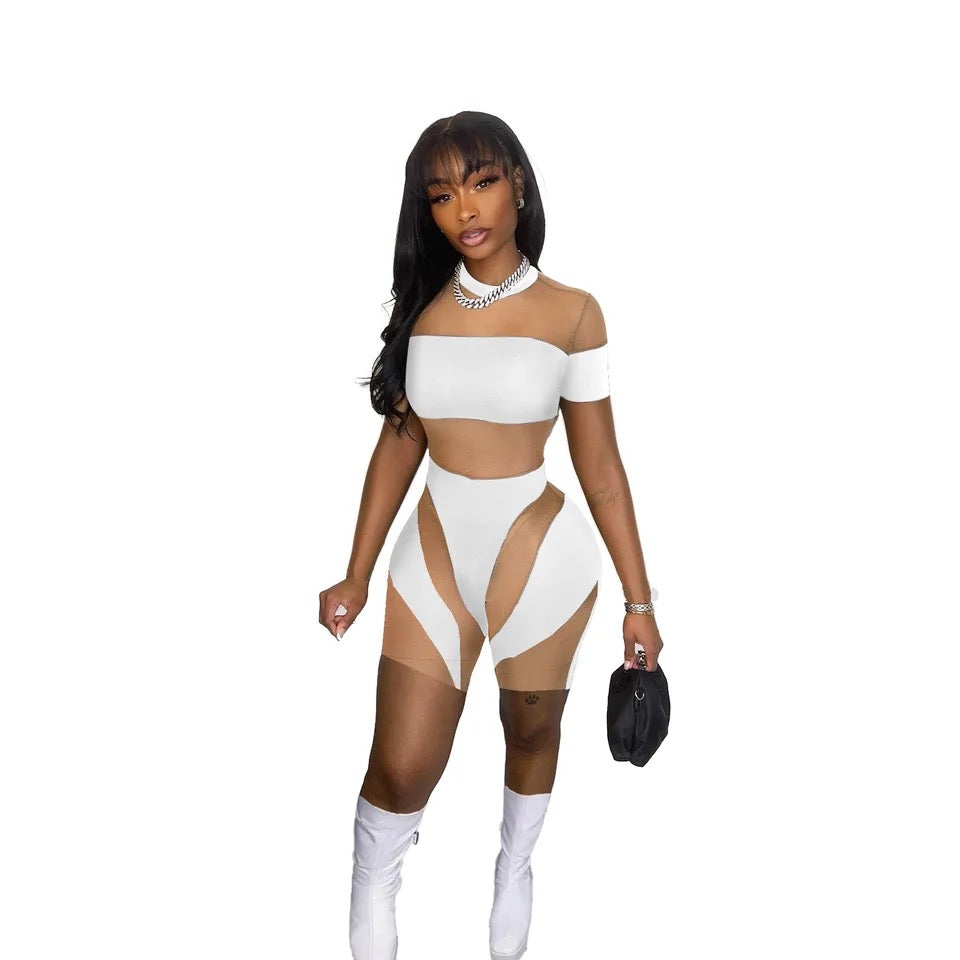 Sexy Mesh Short Set