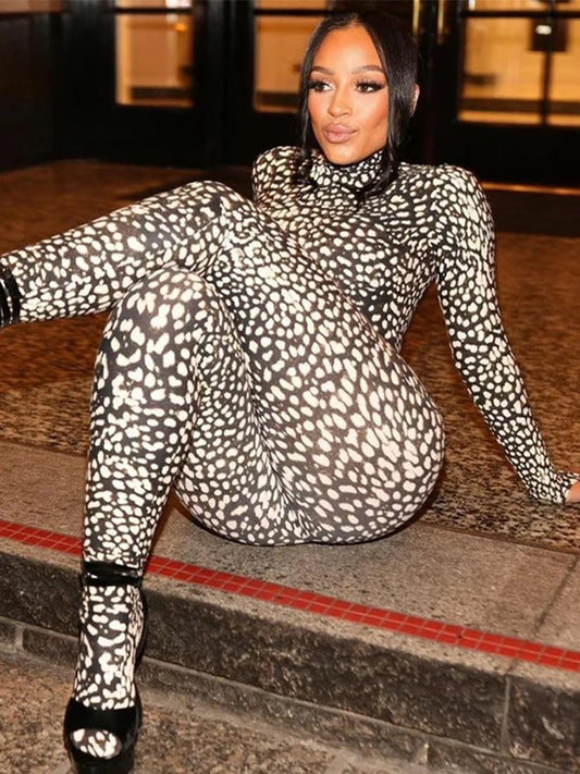 Polk A Dot Fitted Jumpsuit