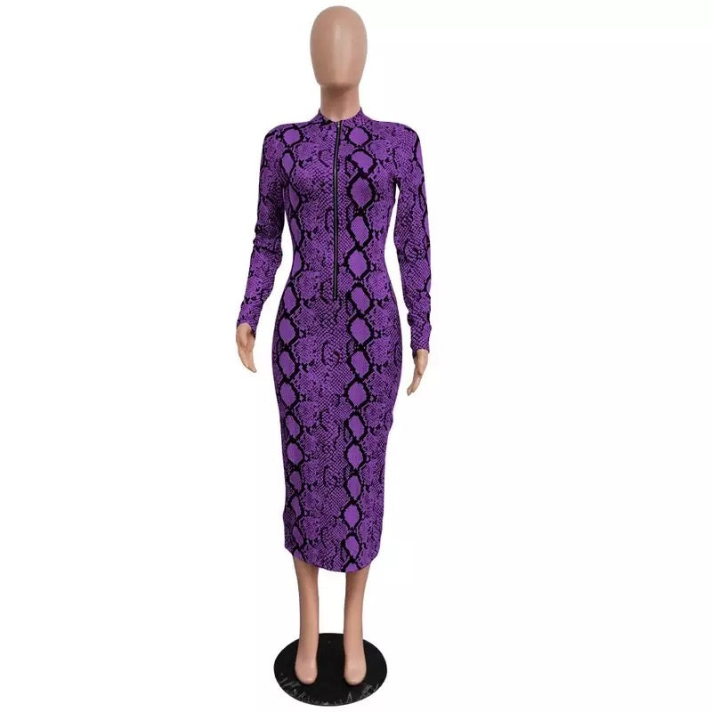 Snake Skin Pencil Dress