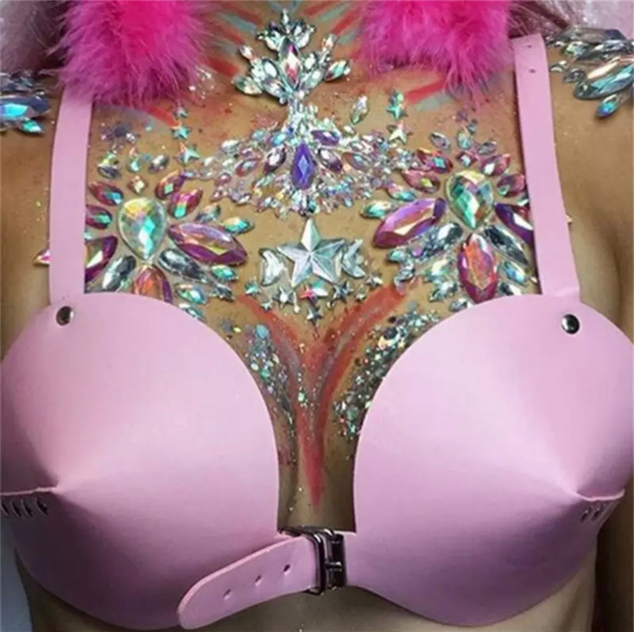 Retro Buckle Bra