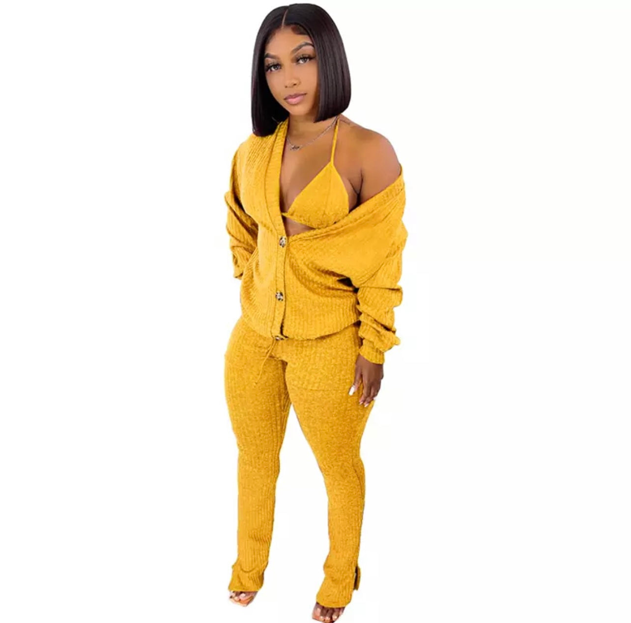 3 Piece Bra Pants Set