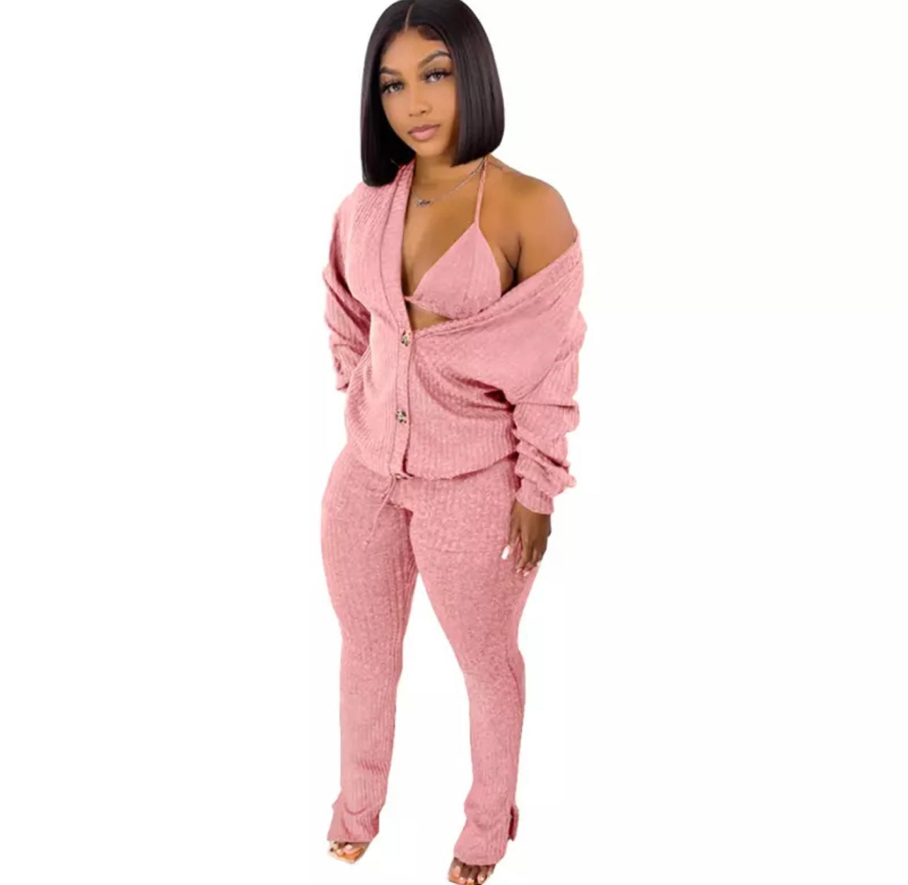 3 Piece Bra Pants Set