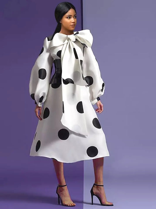 Big Bow Elegant Dress