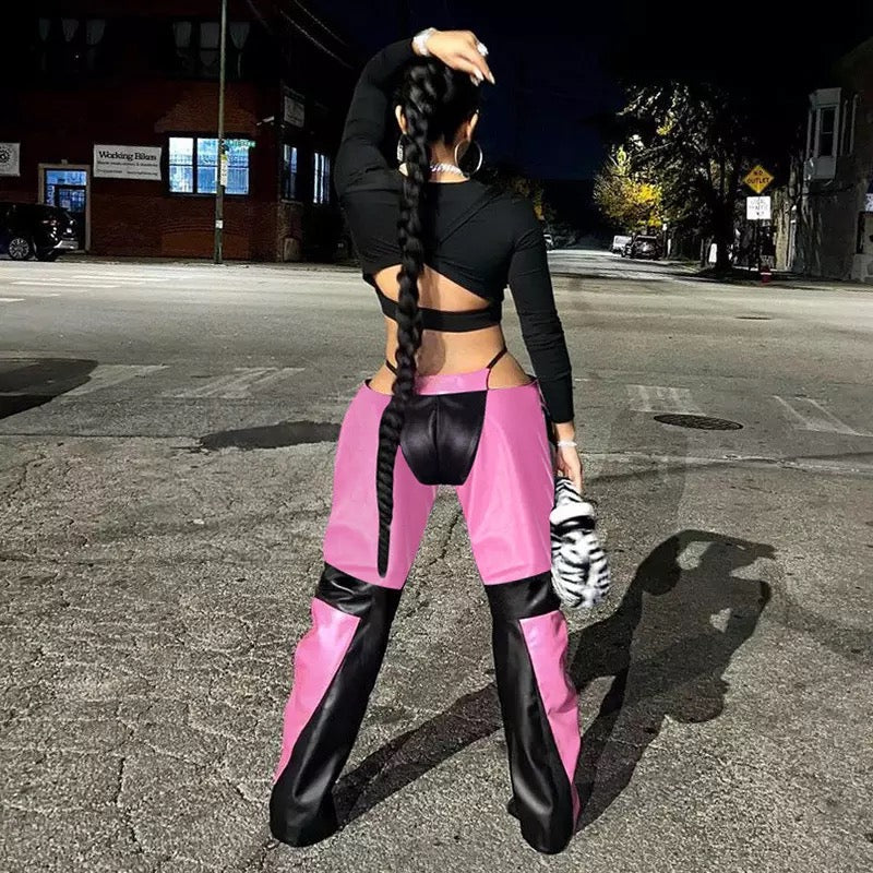 V Cut Low Rider Pants