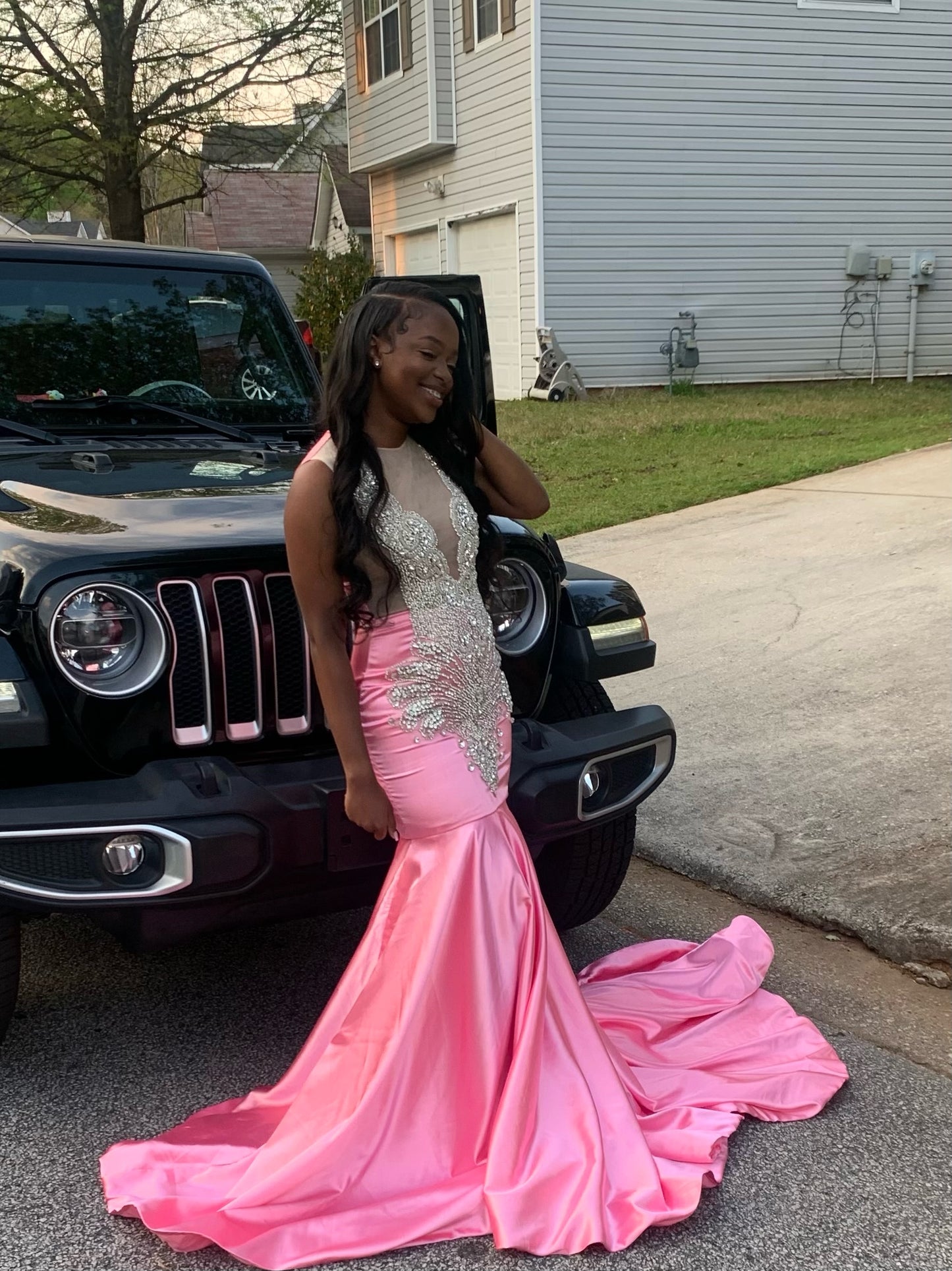 Rhinestone Prom Dress