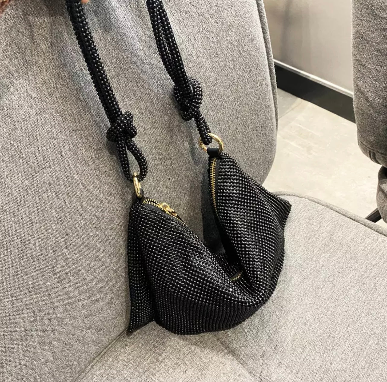 Rhinestone Rope Bag