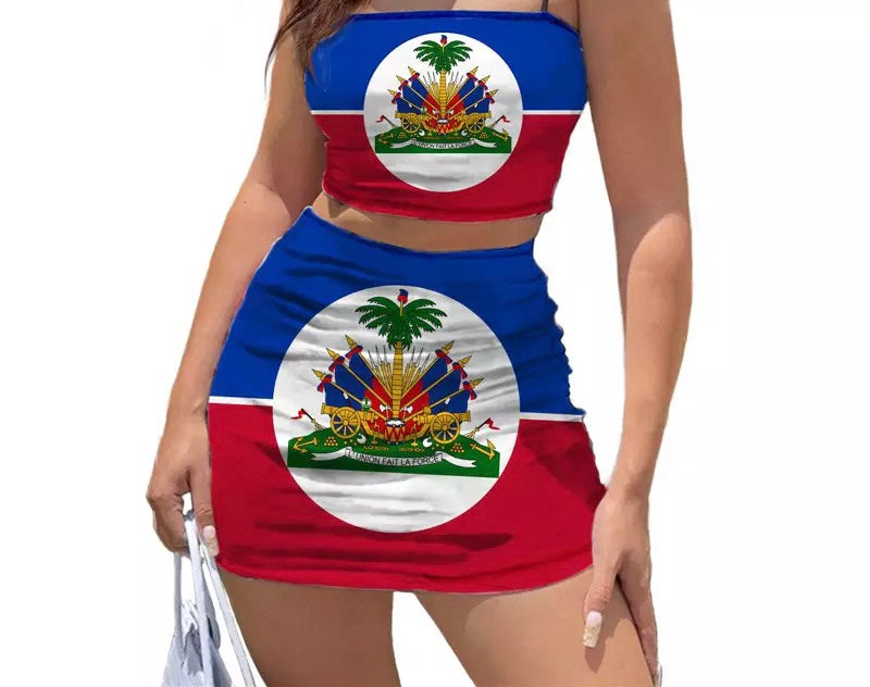 Haitian 2 Piece Skirt Set