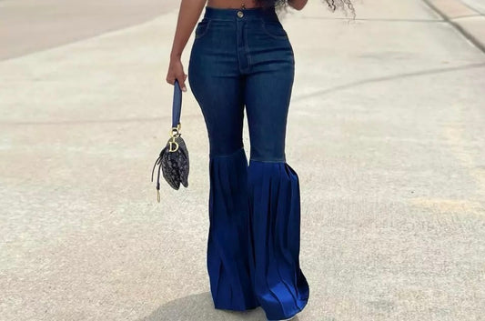 Sexy Pleated Jeans