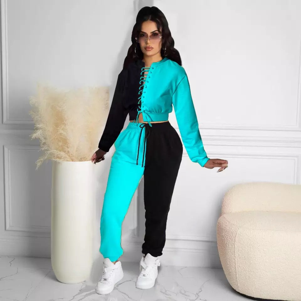 Lace Up Track Suite