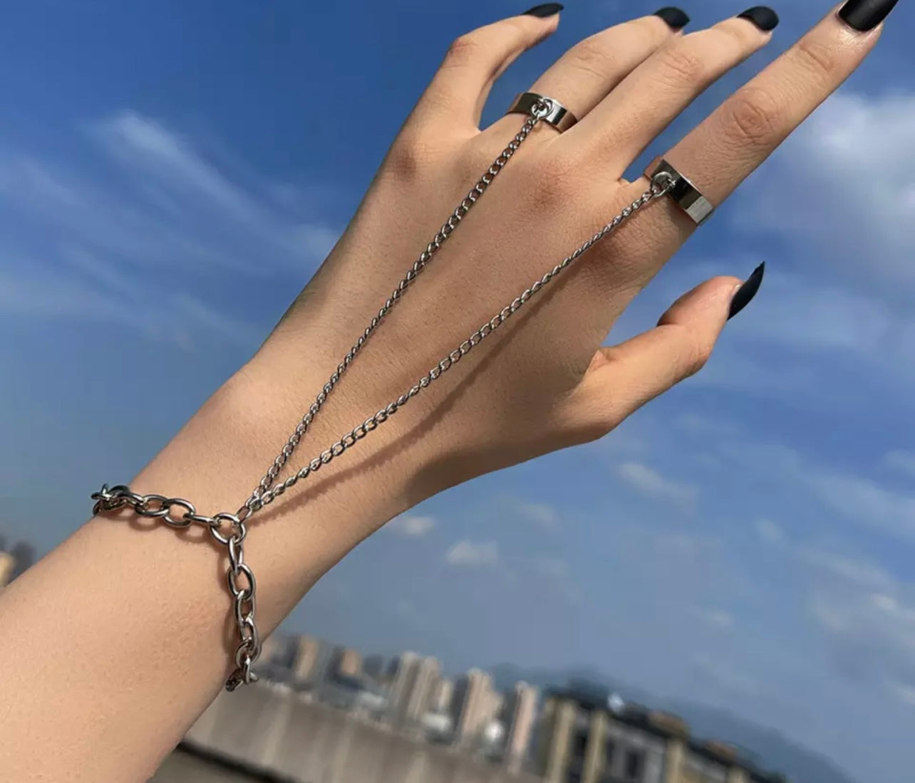 Gothic Ring Bracelet
