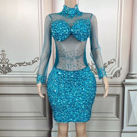 Naughty Girl Rhinestone Dress