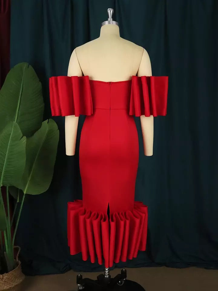 Elegant Pleated Dress