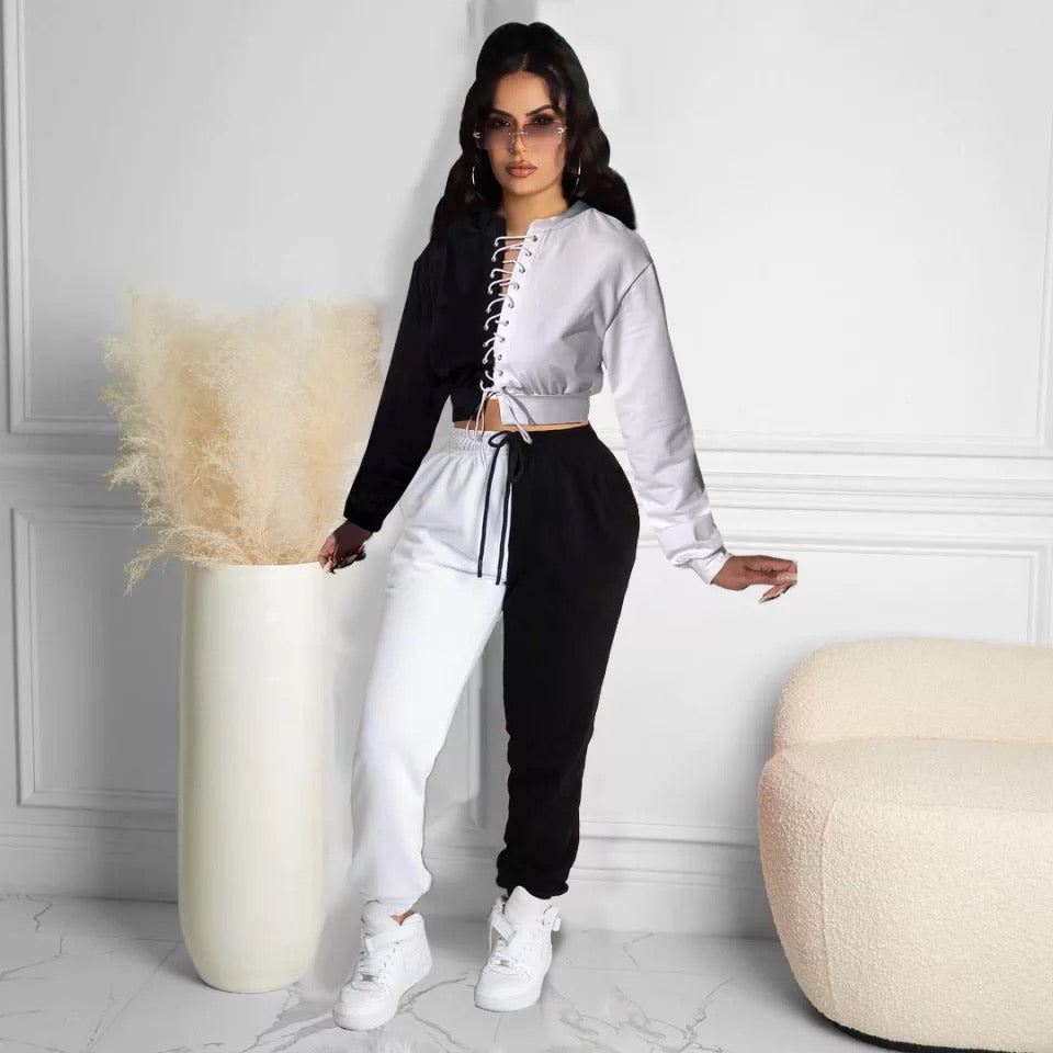 Lace Up Track Suite