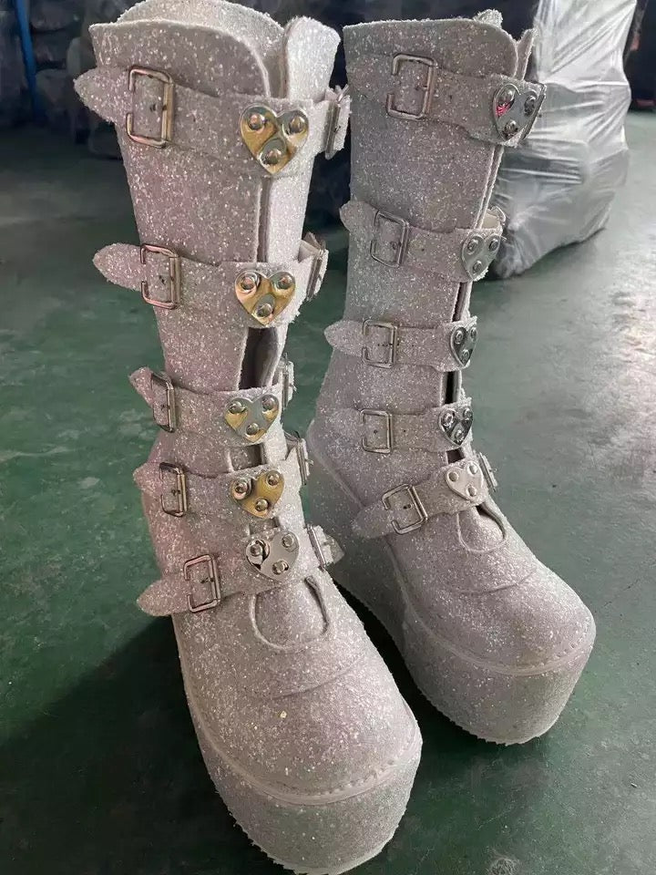 Buckle Me Up Heart Boots