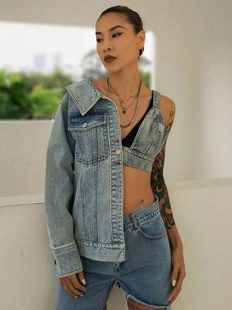 Denim Bra Jacket