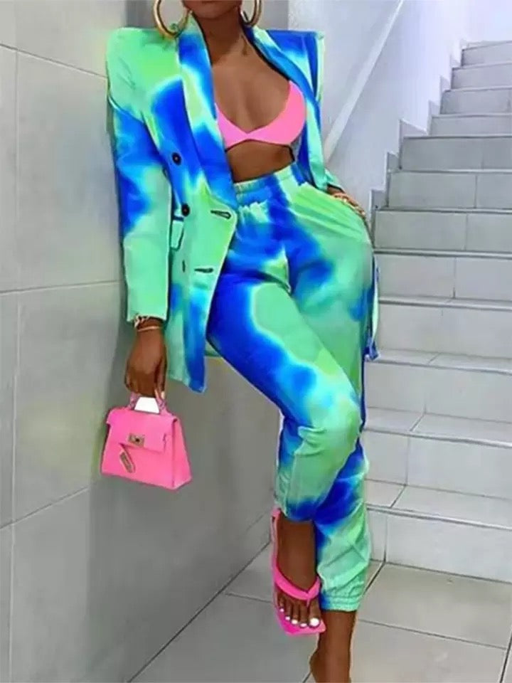 Fashionable Blazer Pants Set