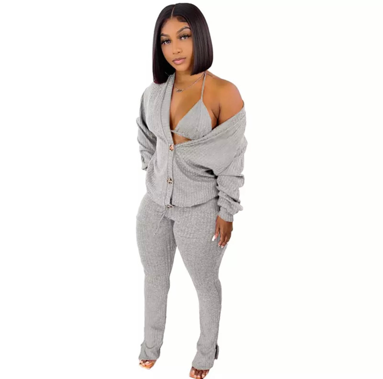 3 Piece Bra Pants Set