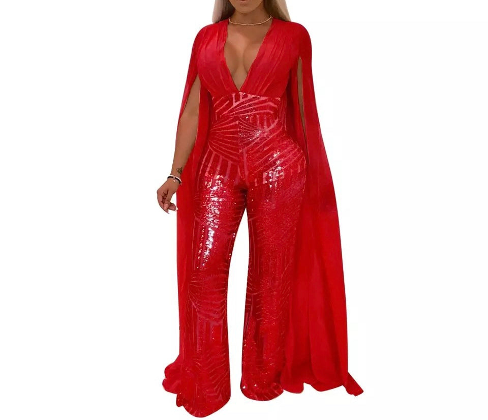 Classy Sequin Jumpsuit