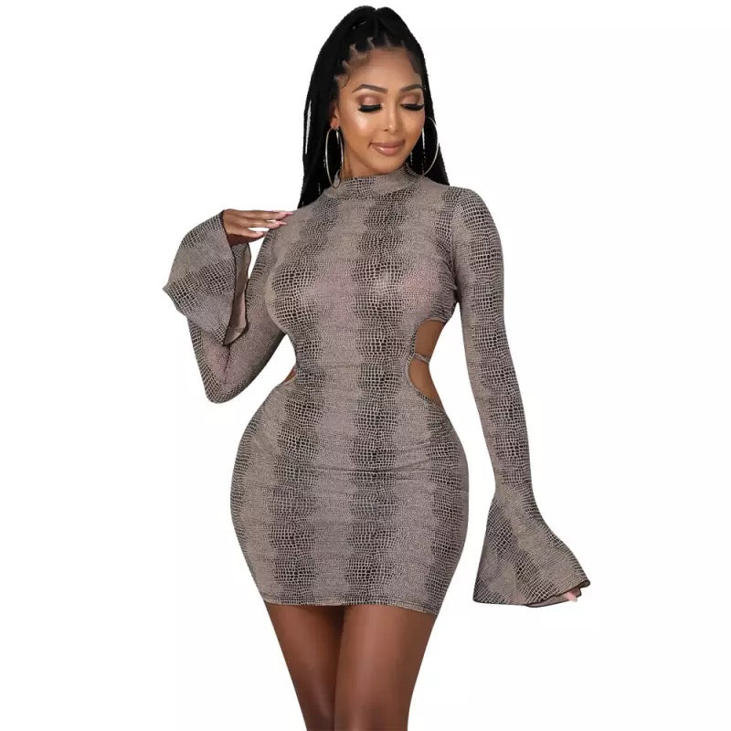 Lace Back Out Dress