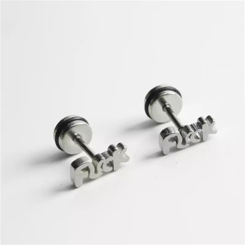Fu$k Stud Earrings