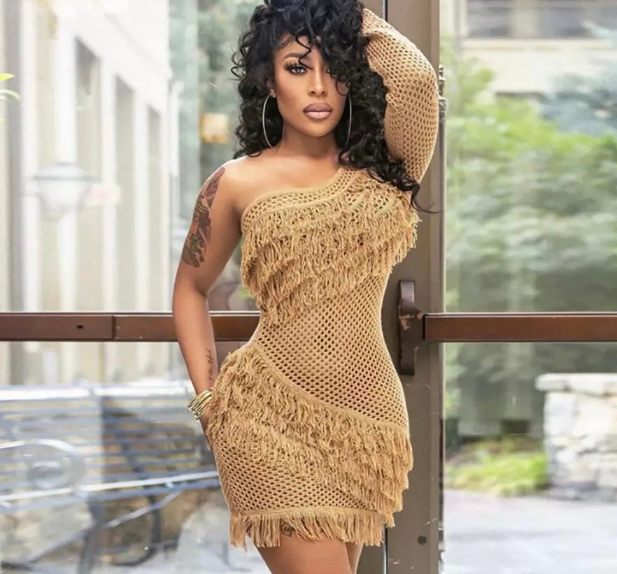 Tassel Knitted Dress